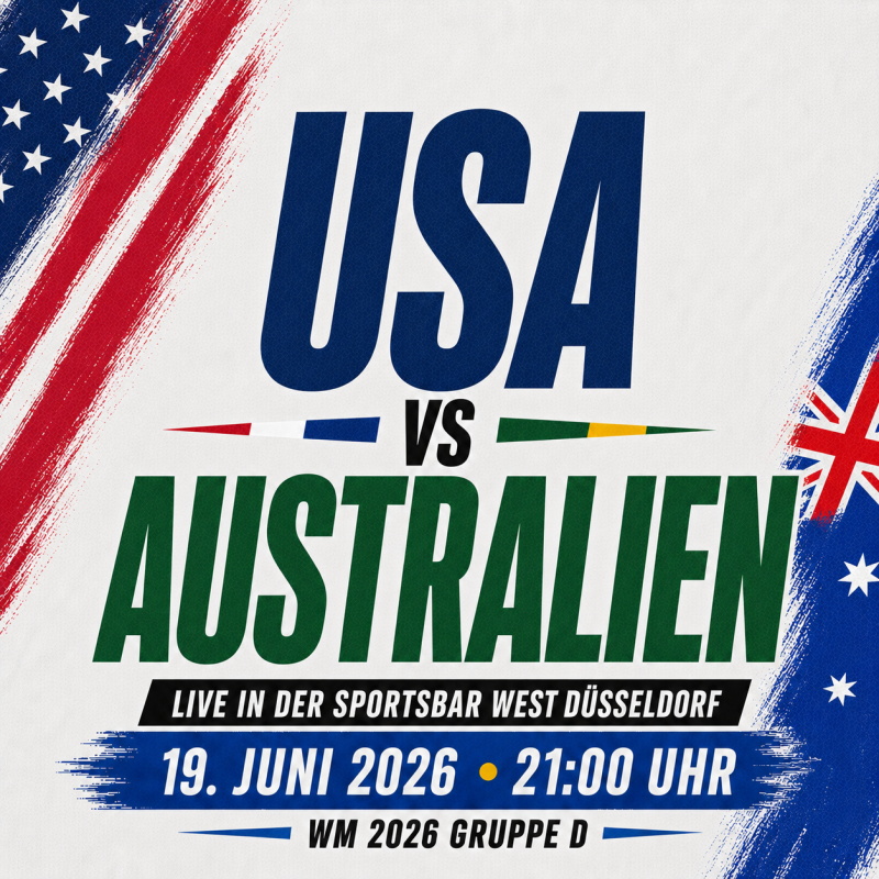 USA gegen Australien live in der Sportsbar West Düsseldorf