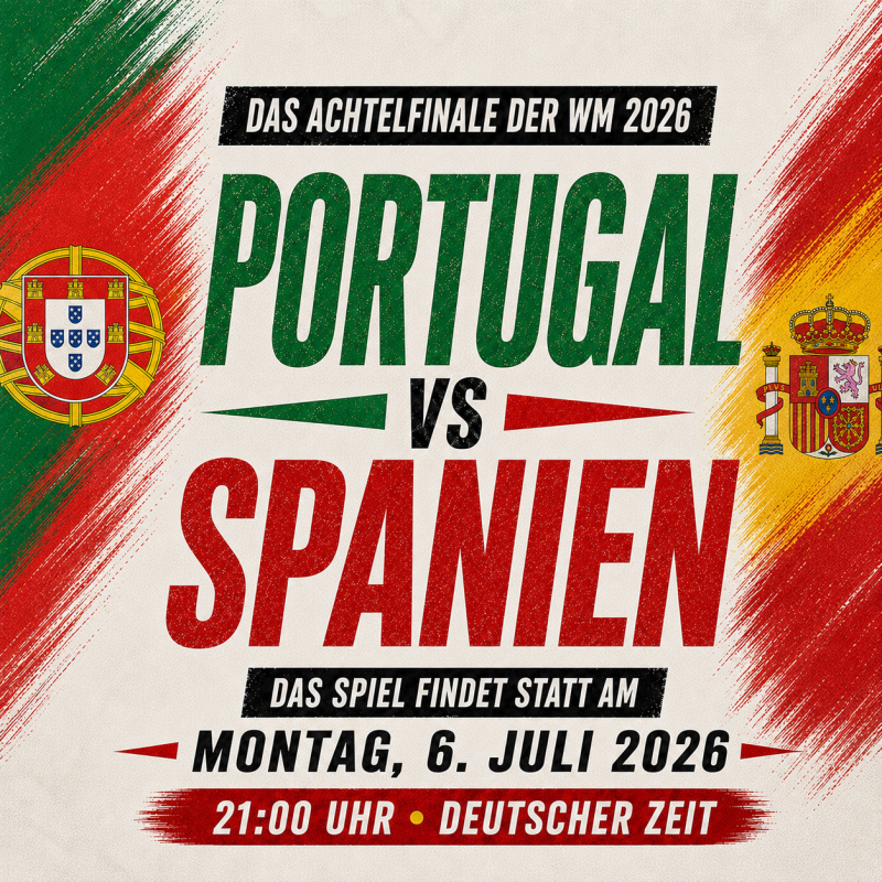Portugal gegen Spanien live in Düsseldorf – WM 2026 Public Viewing in der Sportsbar West